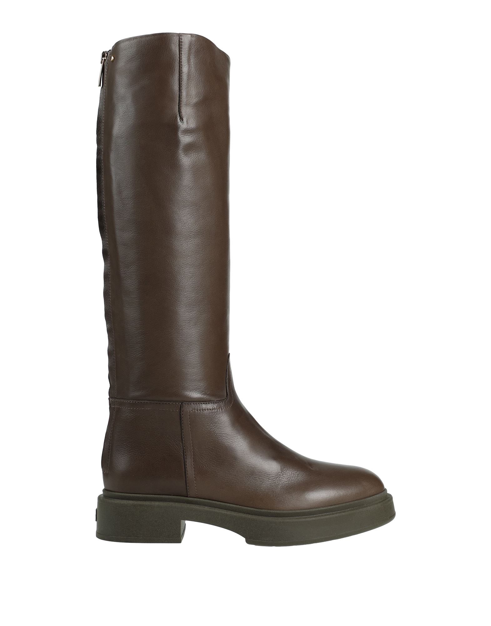 Angelo Bervicato Knee Boots In Military Green