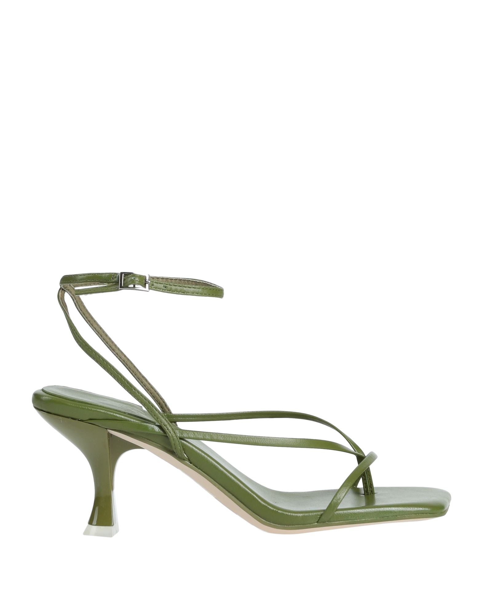 Jeffrey Campbell Toe Strap Sandals In Green
