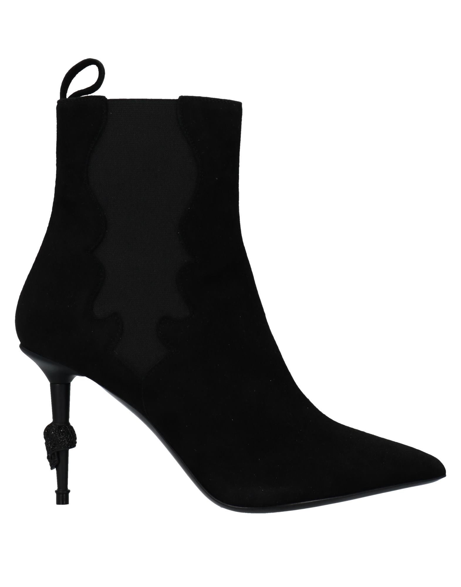 Shop Philipp Plein Woman Ankle Boots Black Size 7.5 Soft Leather