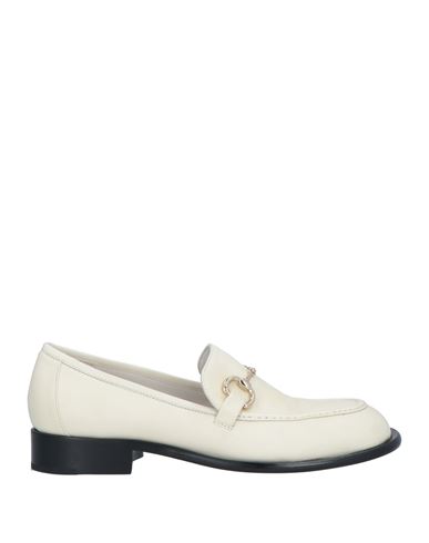 Pomme D'or Woman Loafers Cream Size 6.5 Soft Leather In White