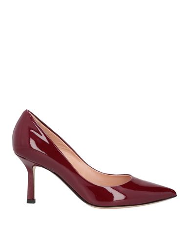 Ninalilou Woman Pumps Burgundy Size 7 Soft Leather In Red