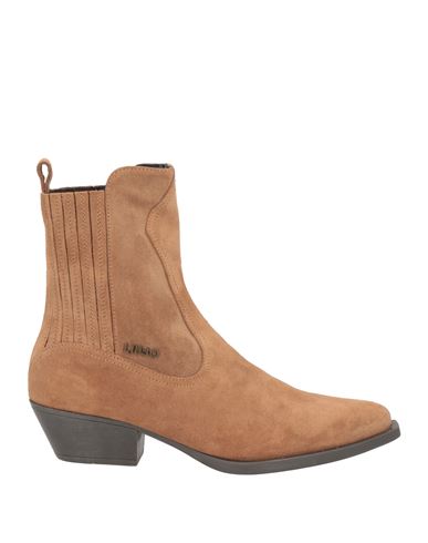 Liu •jo Woman Ankle Boots Camel Size 8 Leather In Beige