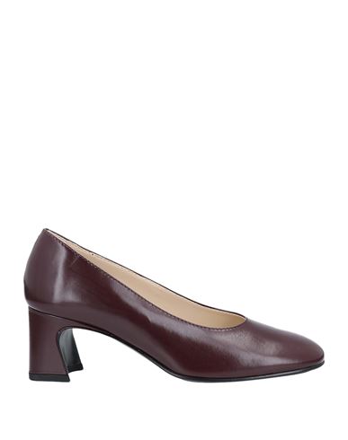 Tod's Woman Pumps Burgundy Size 6 Soft Leather In Red