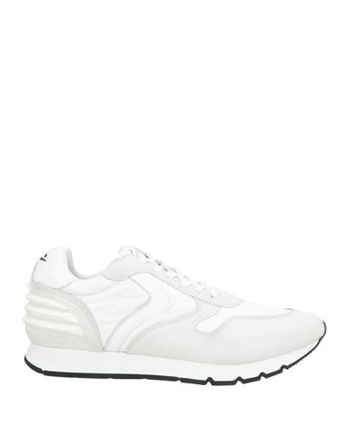 Voile Blanche Man Sneakers White Size 13 Calfskin, Textile Fibers In White