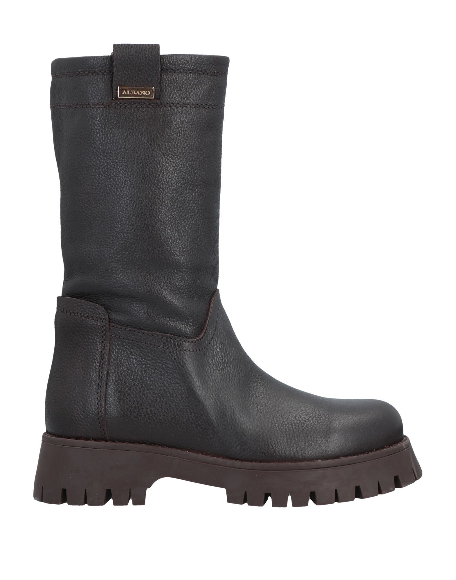 Albano Knee Boots In Brown
