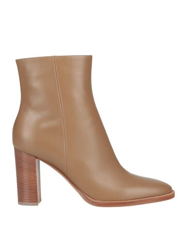 Gianvito Rossi Woman Ankle Boots Camel Size 9.5 Calfskin In Beige
