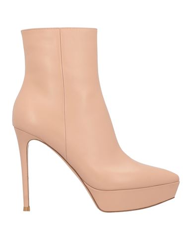 Gianvito Rossi Woman Ankle Boots Blush Size 12 Calfskin In Pink