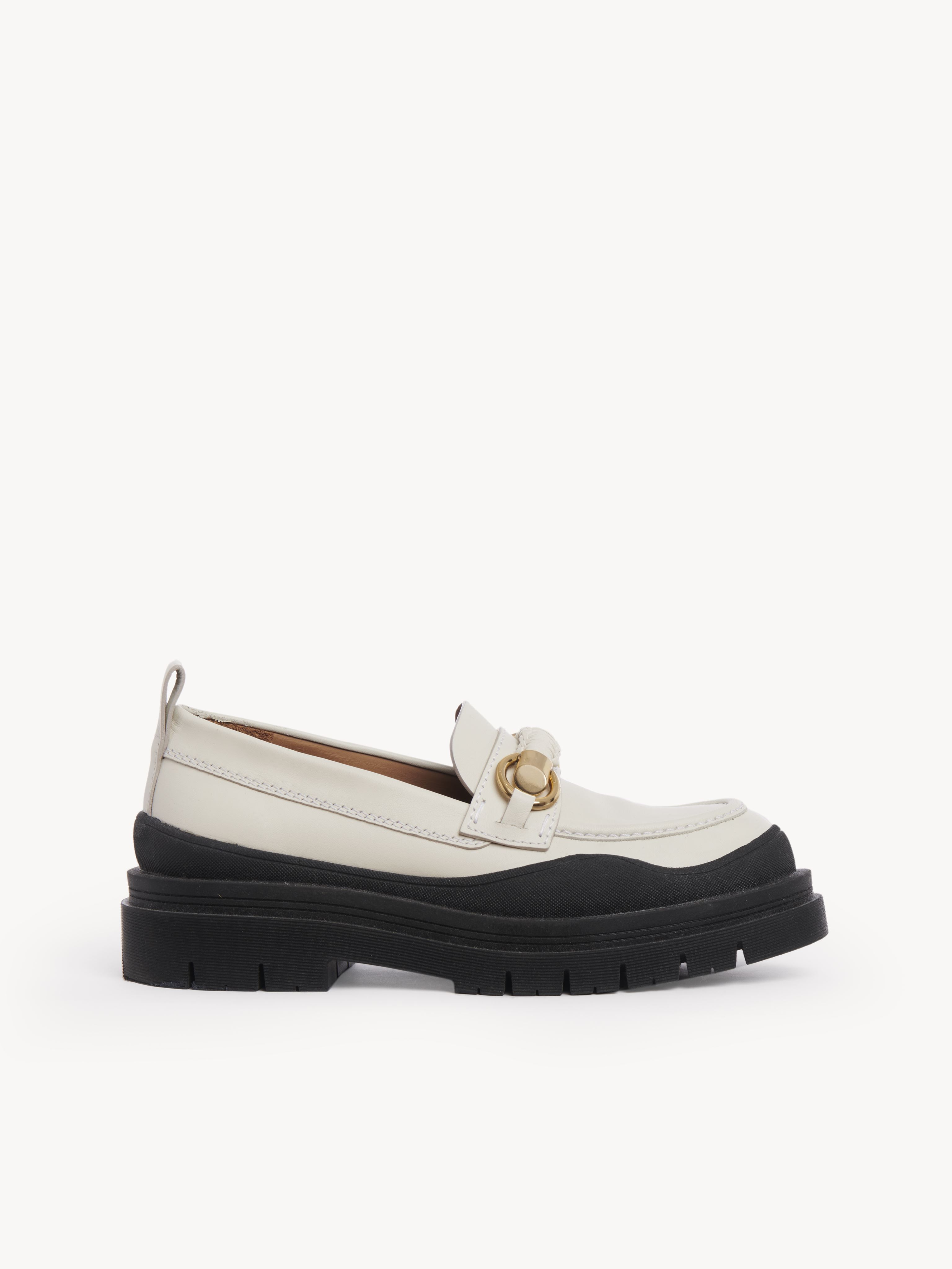 See By Chloé Lylia Mocassins White Size 7 83% Calf-skin Leather, 9% Polyurethane, 6% Cotton, 2% Polyester In White