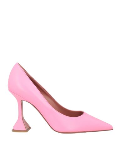 Amina Muaddi Woman Pumps Pink Size 7 Soft Leather