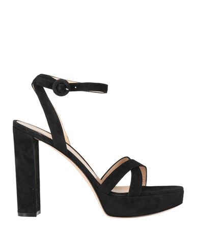 Gianvito Rossi Woman Sandals Black Size 10.5 Leather In Black