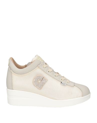 Agile By Rucoline Woman Sneakers Platinum Size 9 Textile Fibers