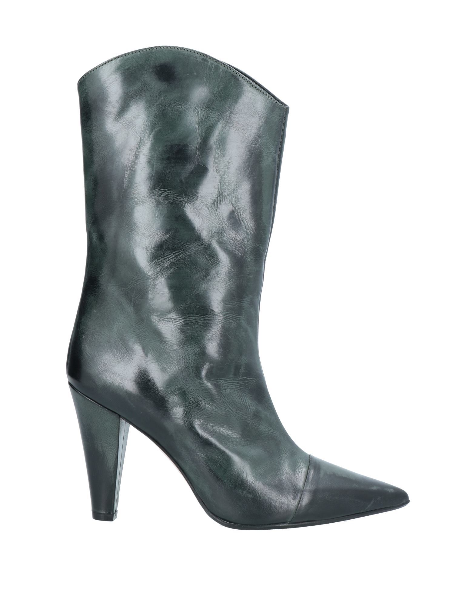 Anna F. Ankle Boots In Dark Green