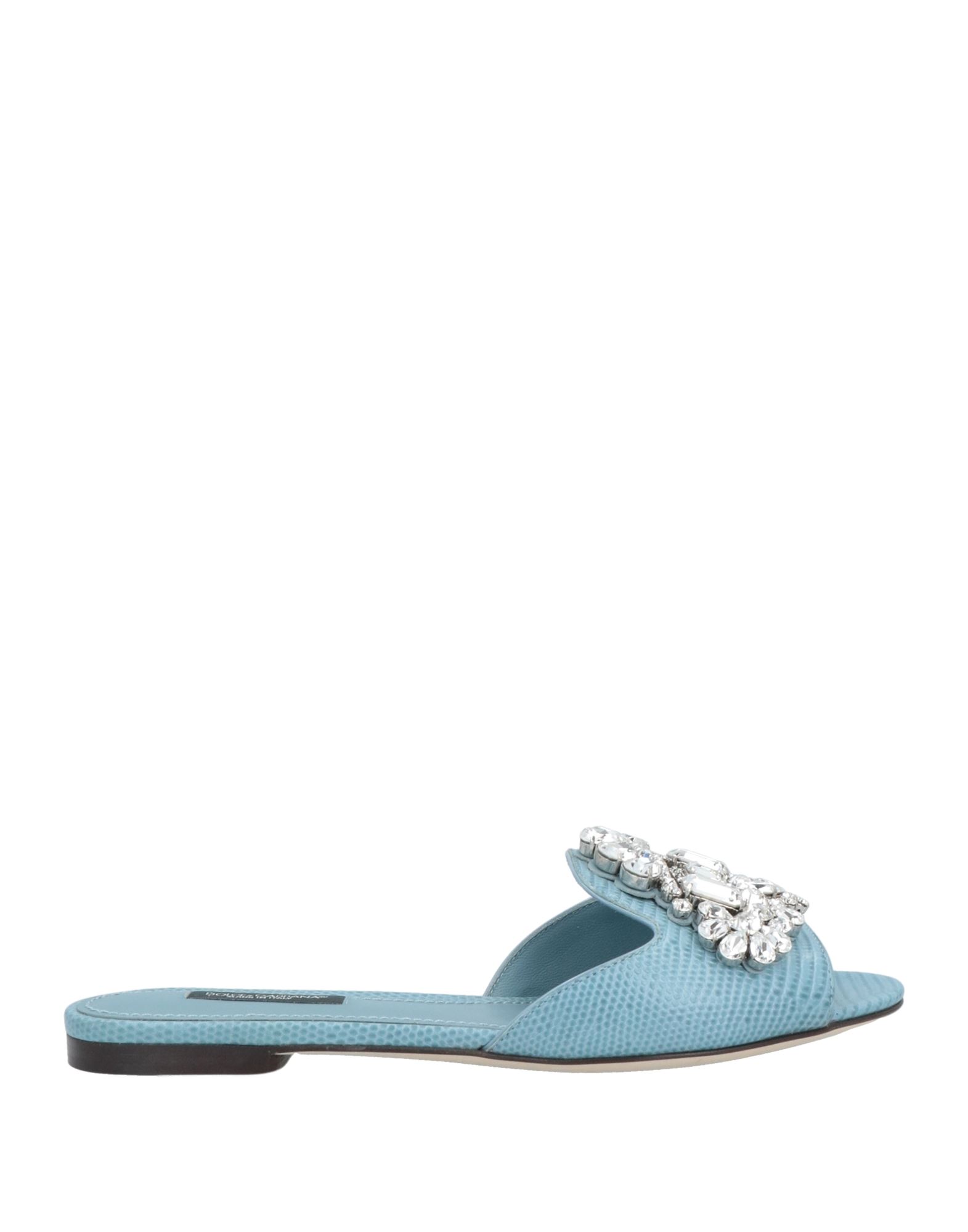 Dolce & Gabbana Sandals In Pastel Blue