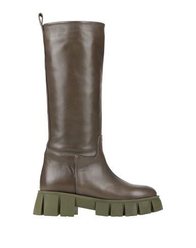 Ovye' By Cristina Lucchi Woman Boot Military Green Size 8 Soft Leather