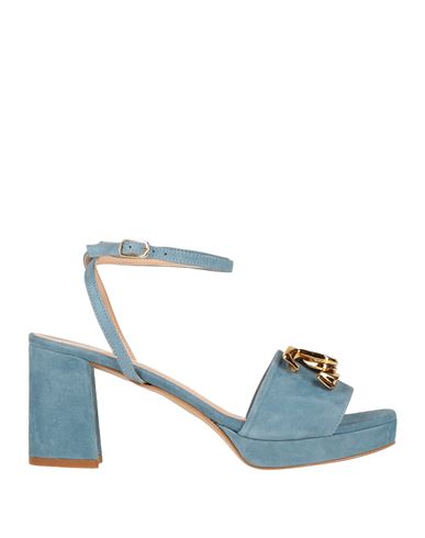 Bianca Di Woman Sandals Sky Blue Size 9 Goat Skin