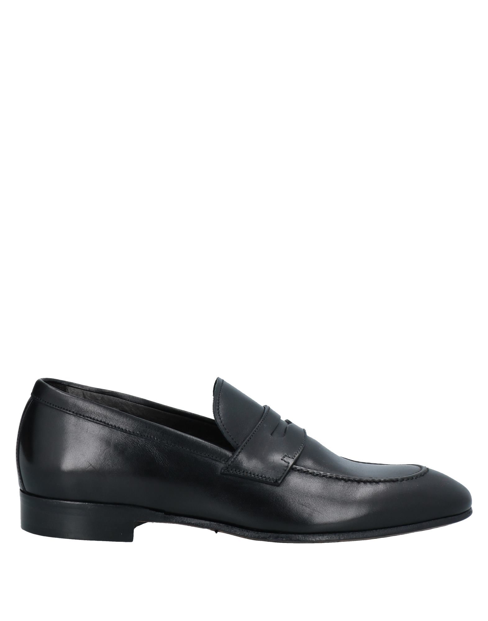 Soldini Stone Haven Italian Black Leather Lace-Up Driving Loafers Size 44/10.5 Black Calfskin Penny Loafer | Mario Valentino main image 3