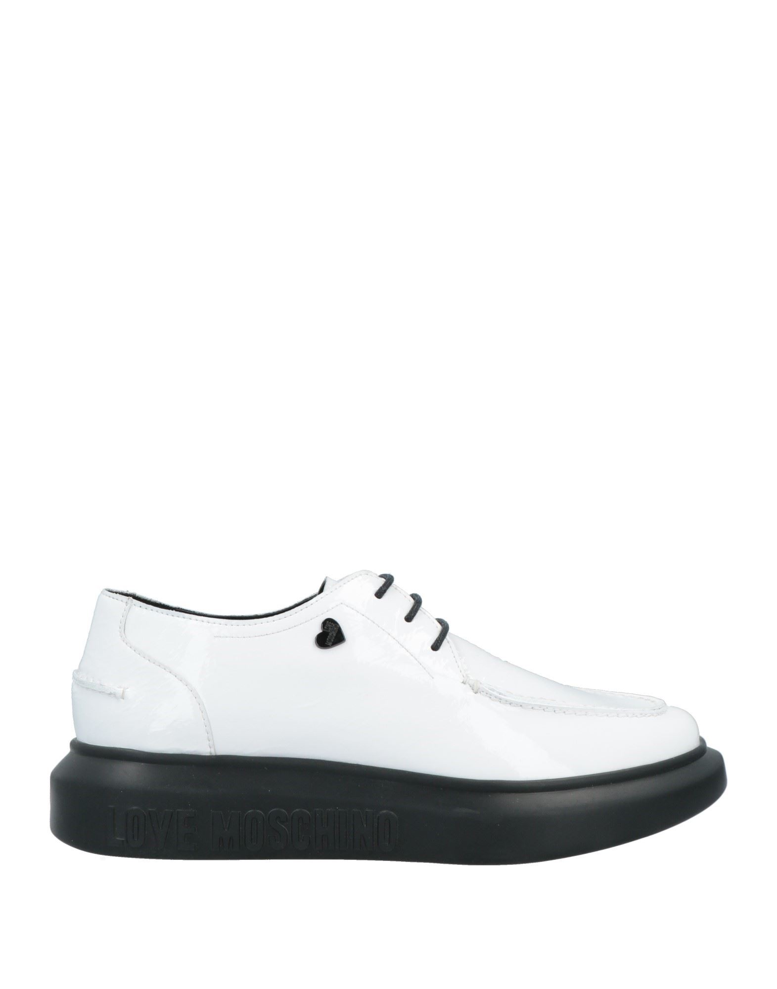 Love Moschino Lace-up Shoes In White