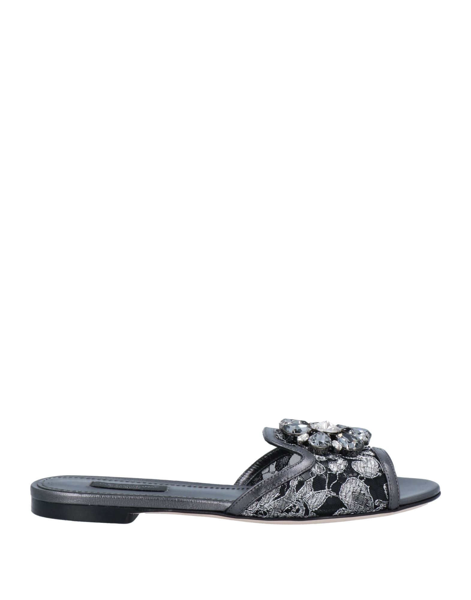 Dolce & Gabbana Sandals In Lead