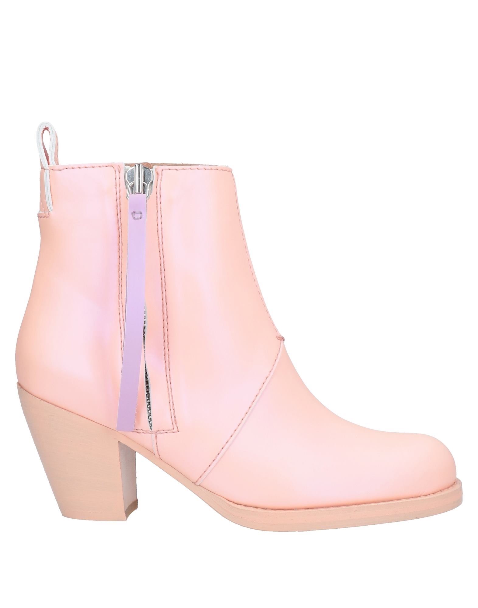 Acne Studios Ankle Boots In Salmon Pink