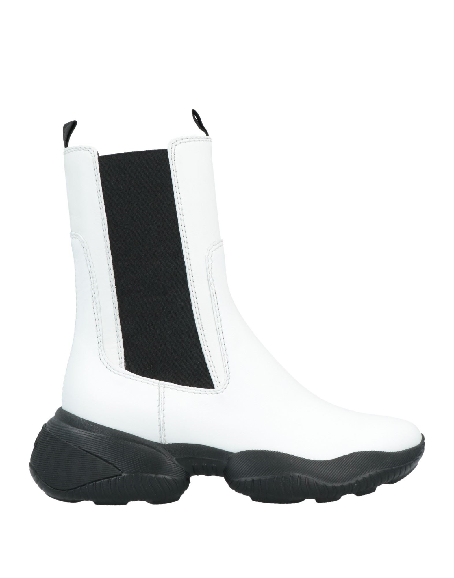 Hogan Mid-calf Leather Boots In White