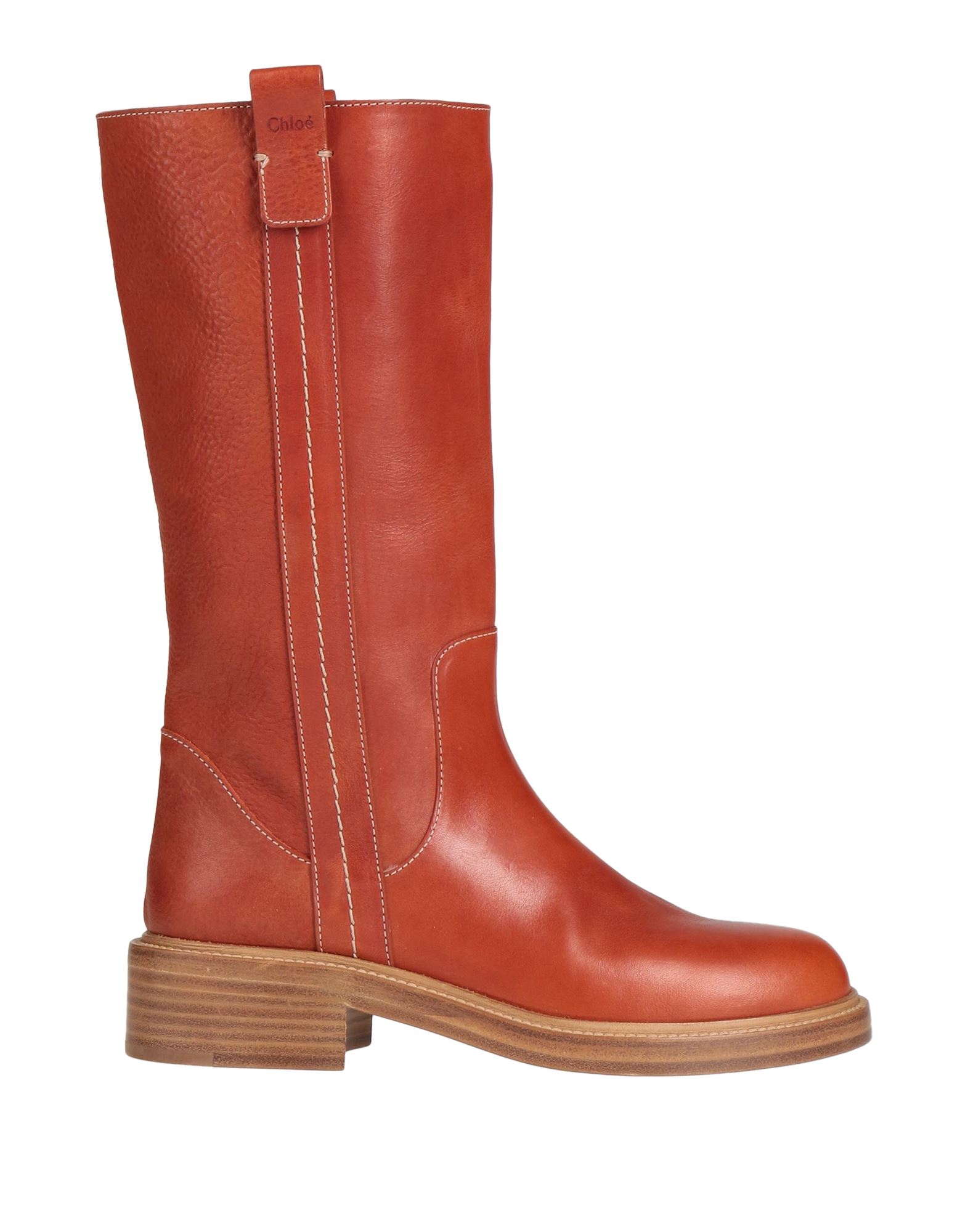 Chloé Knee Boots In Red