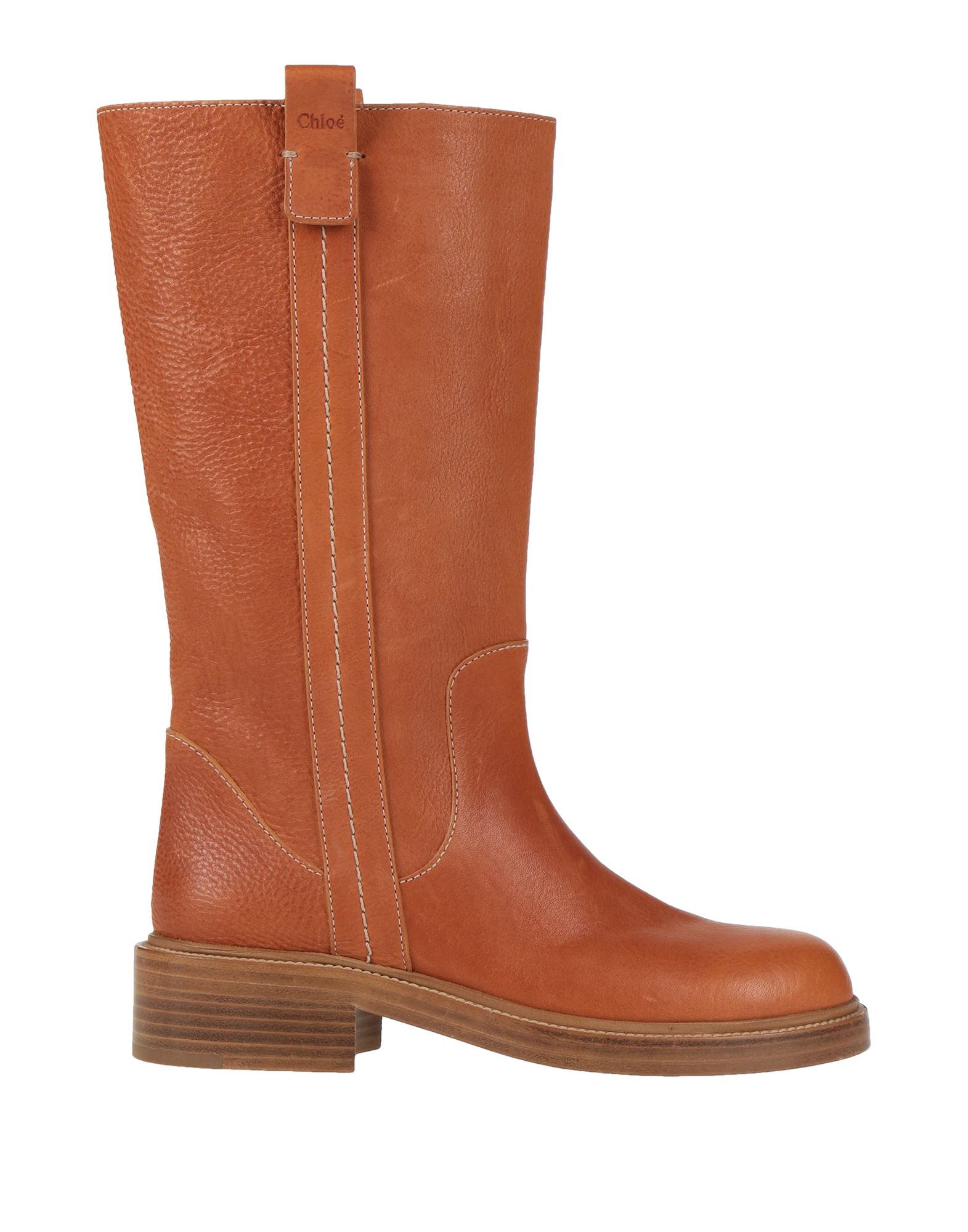Chloé Knee Boots In Tan