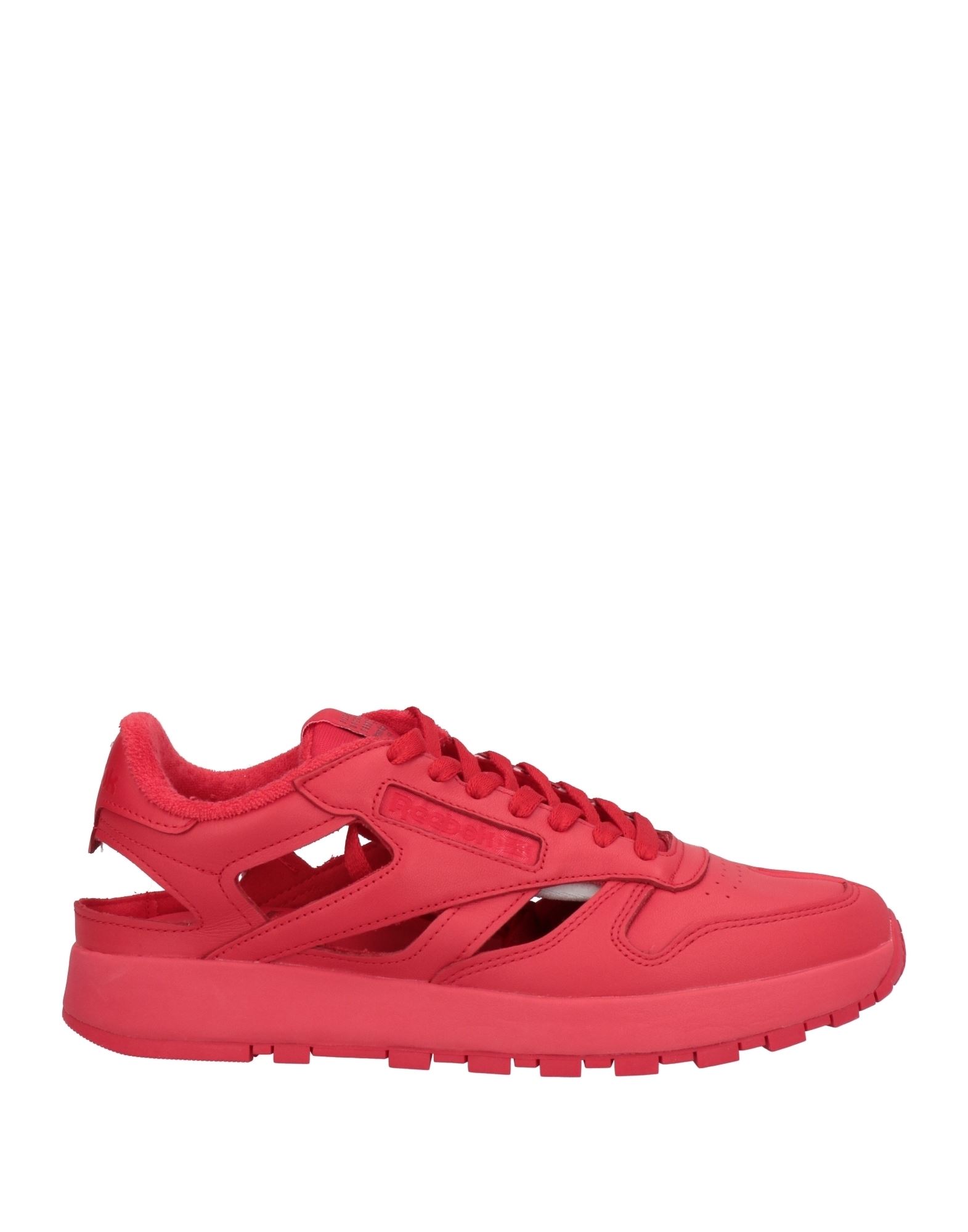 Shop Maison Margiela X Reebok Man Sneakers Red Size 7 Soft Leather, Textile Fibers