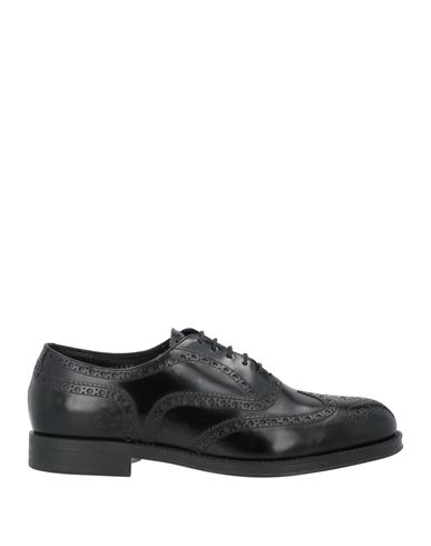 Giorgio Armani Man Lace-up Shoes Black Size 9 Bull Skin