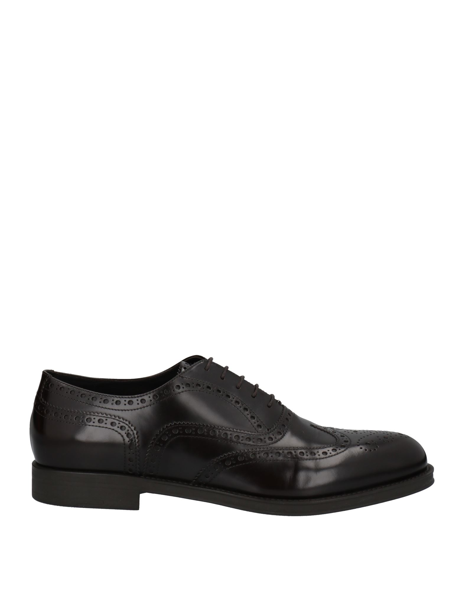 Giorgio Armani Lace-up Shoes In Dark Brown