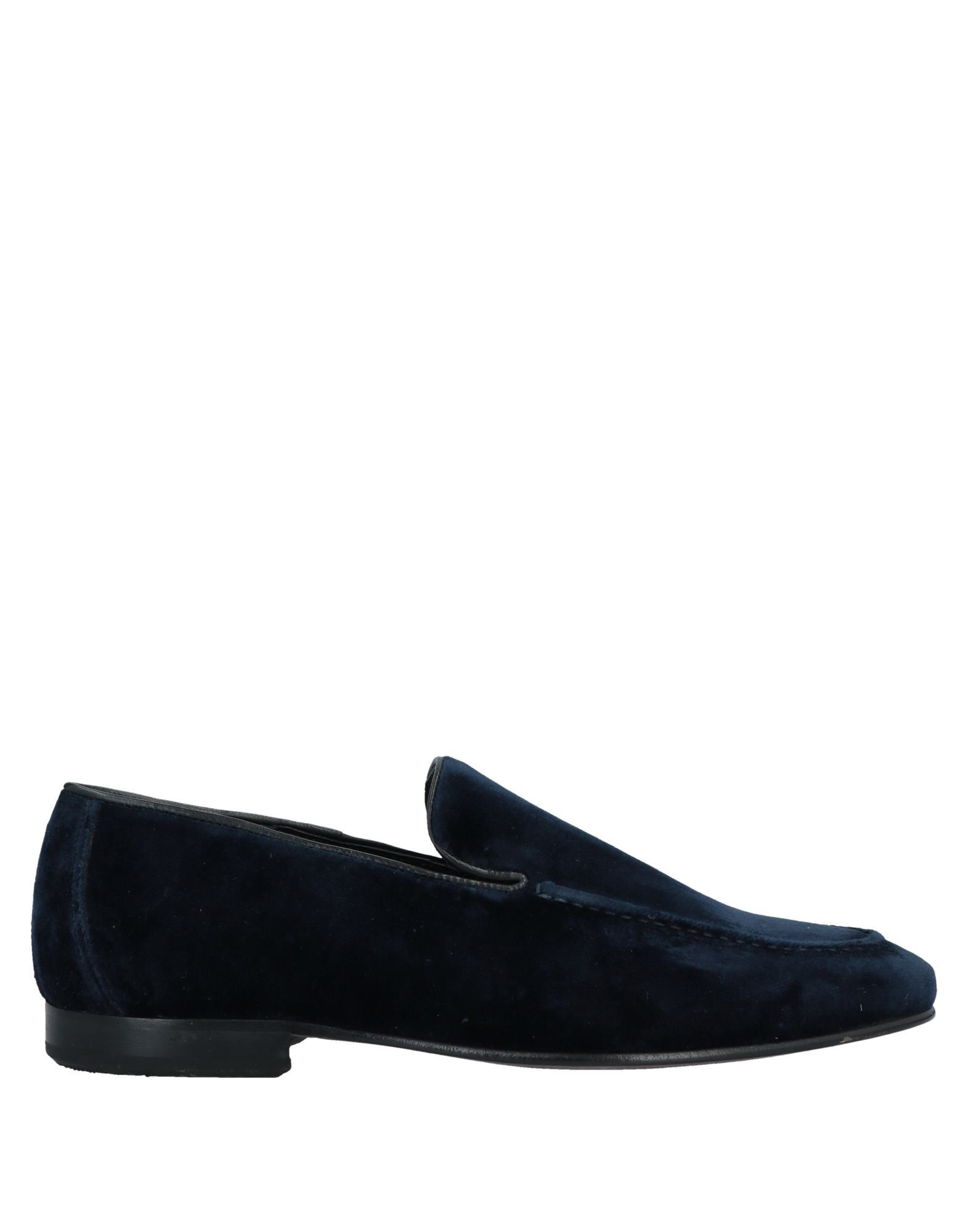 Mich E Simon Loafers In Dark Blue | ModeSens