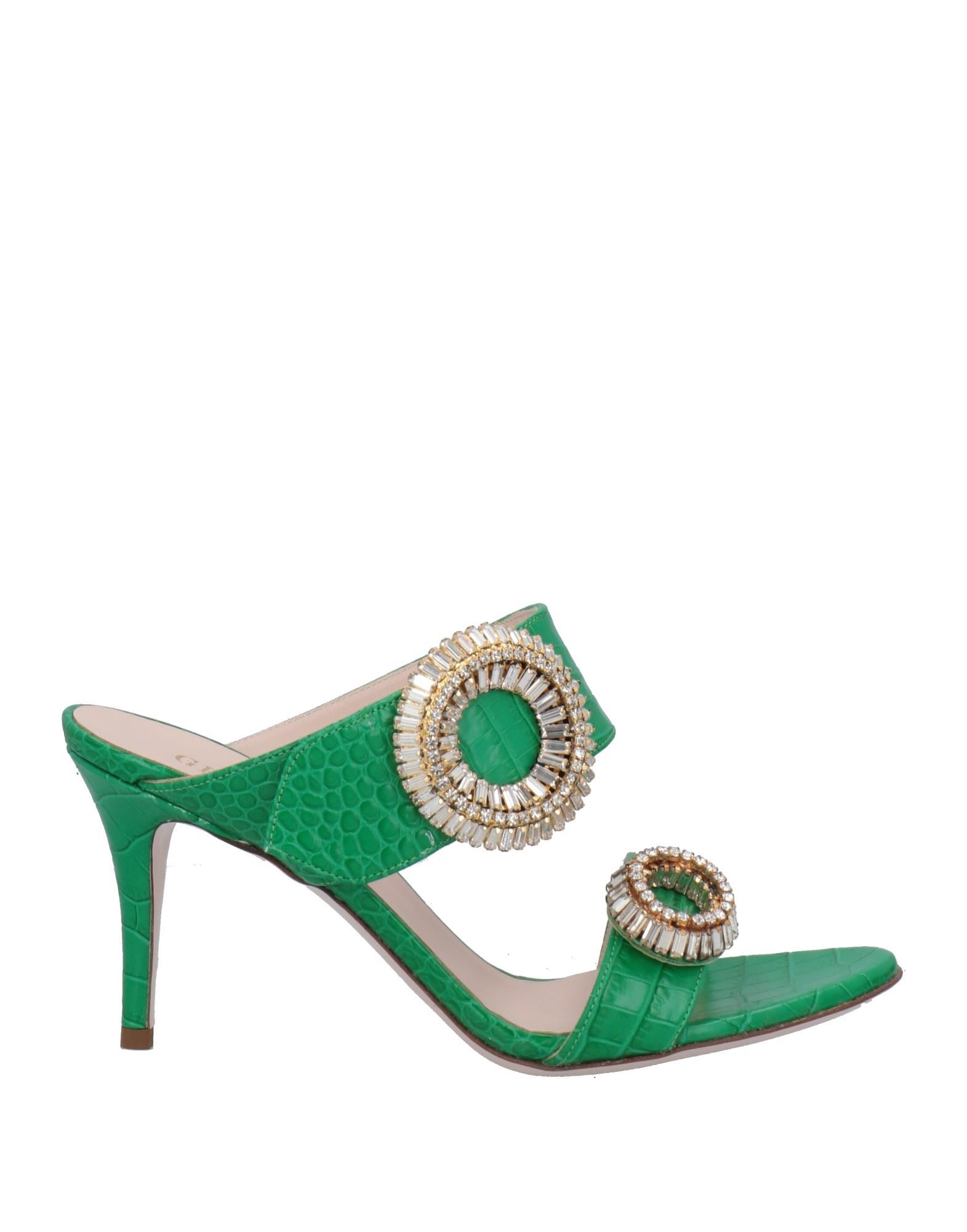 Gedebe Sandals In Emerald Green