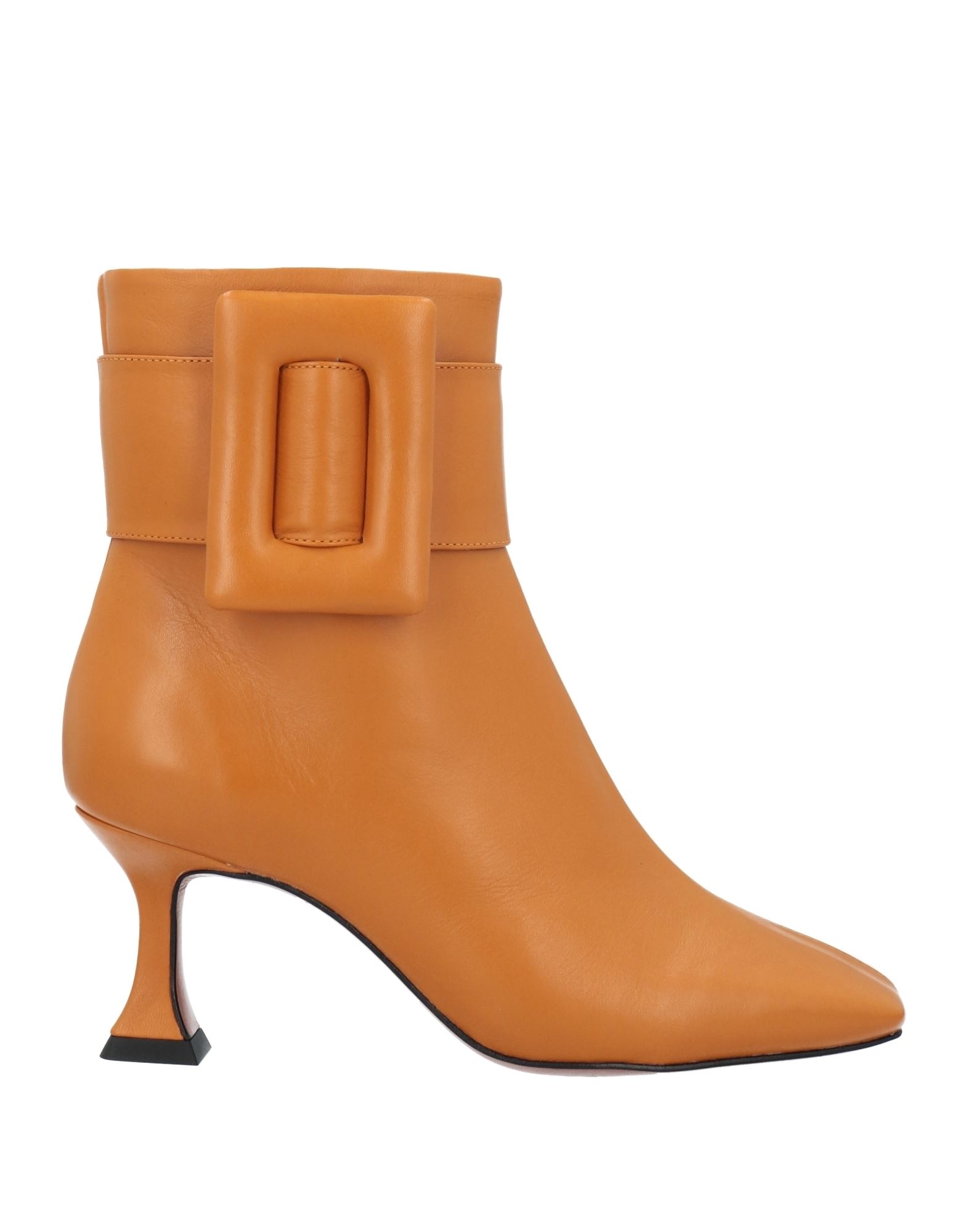 Vicenza ) Woman Ankle Boots Ocher Size 9 Soft Leather In Yellow