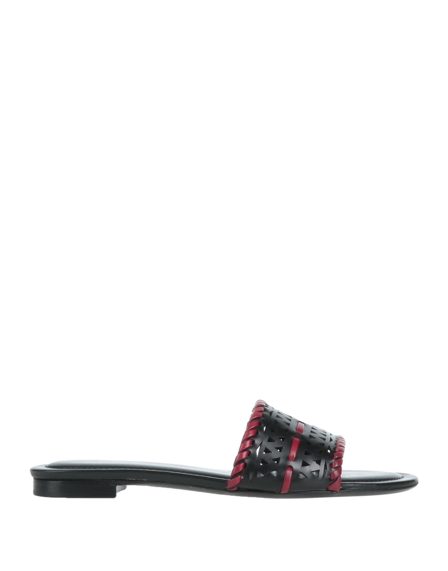 Tod's Sandals In Leather In Black