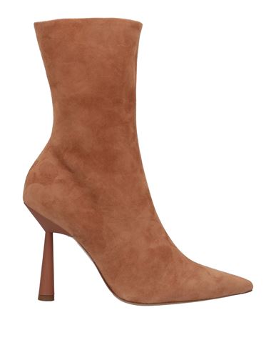 Gia Rhw Gia / Rhw Woman Ankle Boots Camel Size 7 Synthetic Fibers In Beige