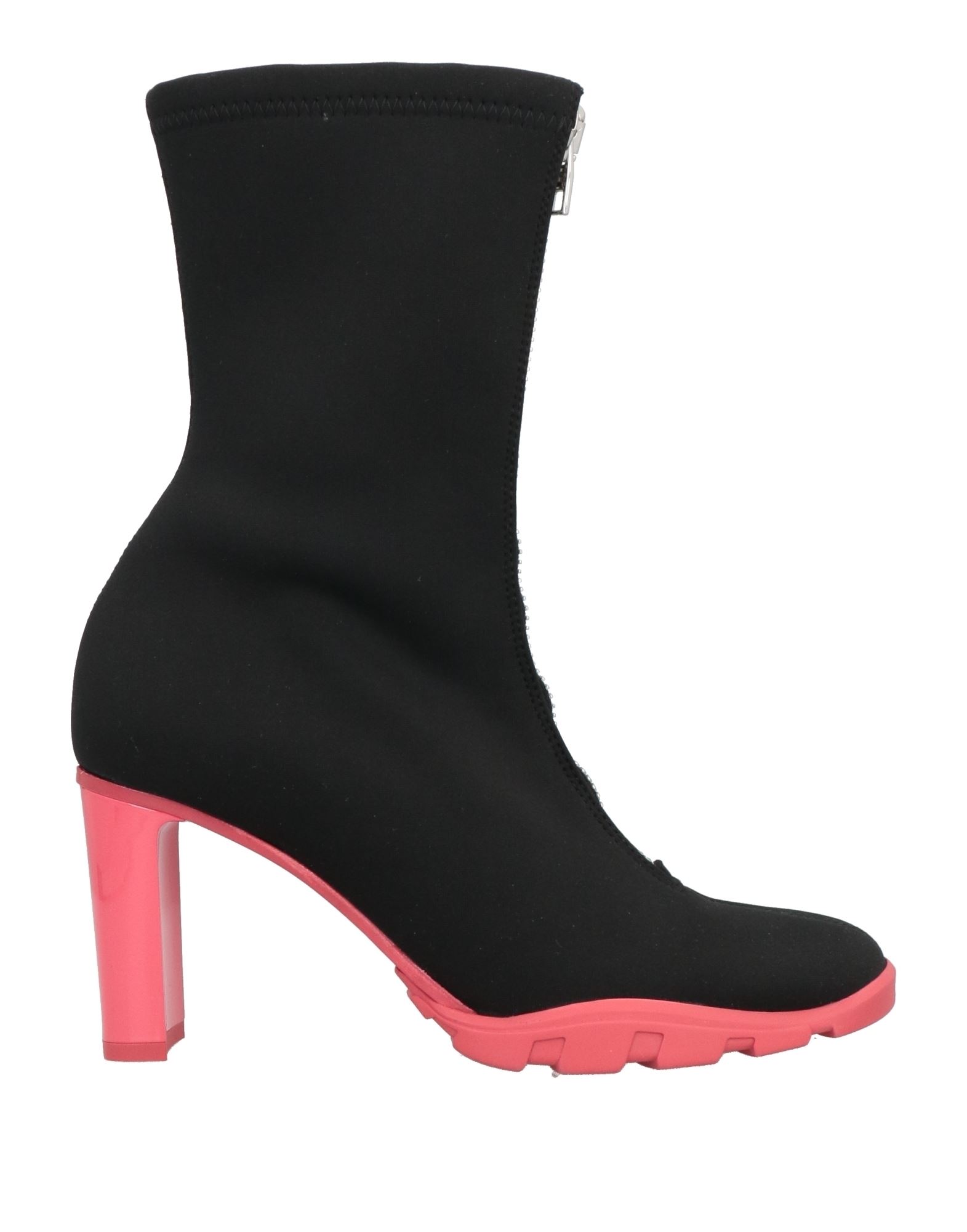 Shop Alexander Mcqueen Woman Ankle Boots Black Size 8 Textile Fibers