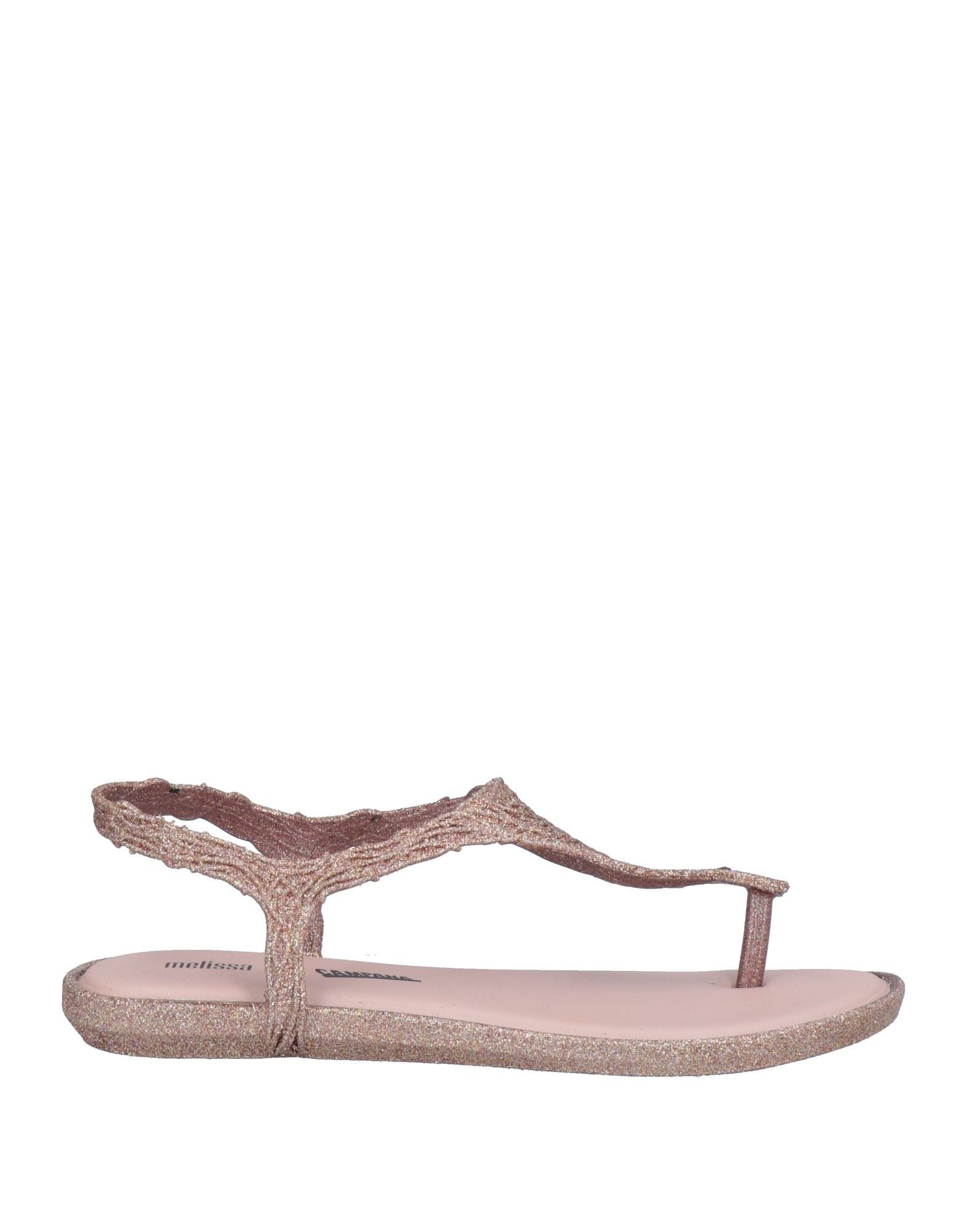 Melissa Glitter Thong Sandal In Rose Glitter