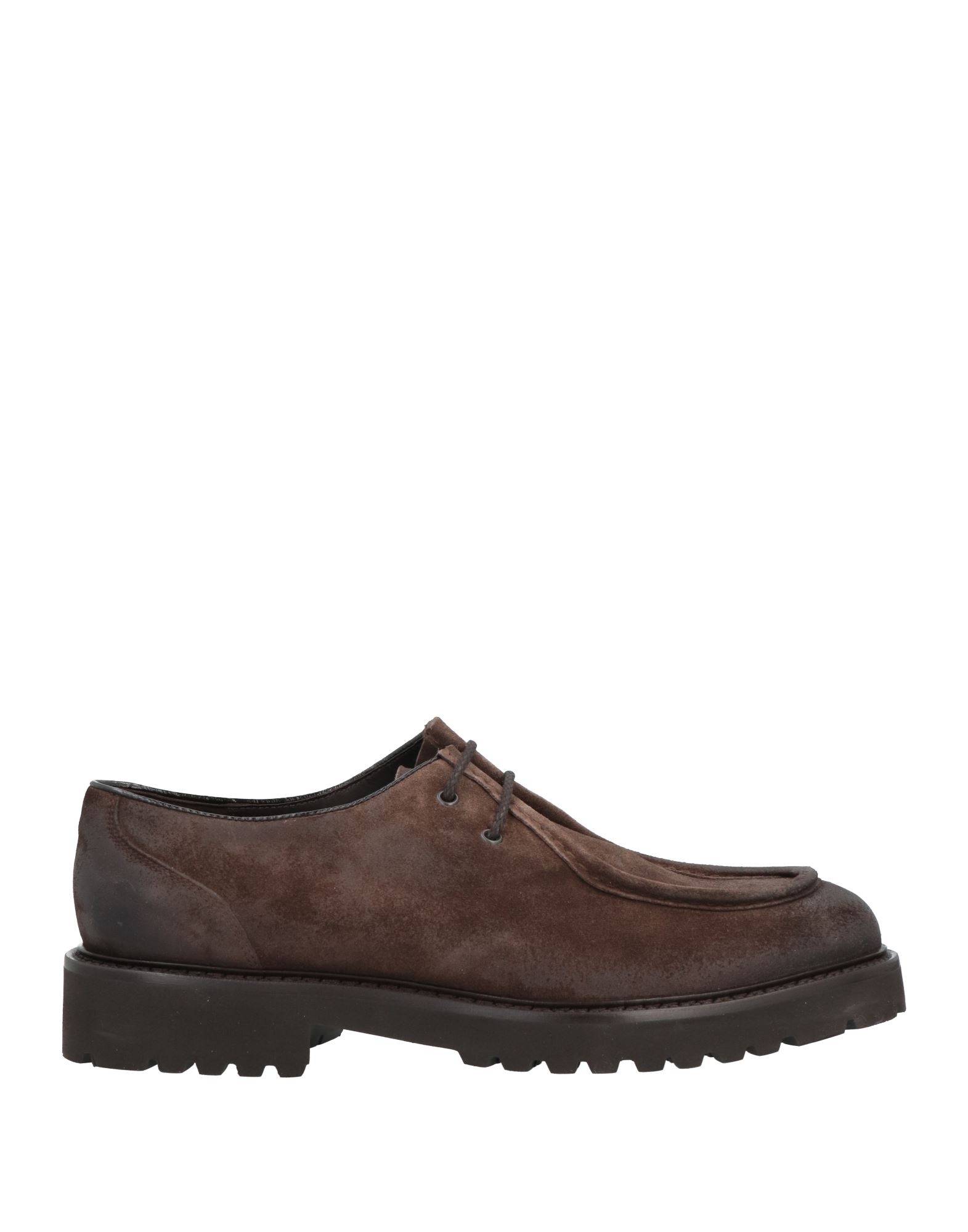 Doucal's Lace-up Shoes In Dark Brown