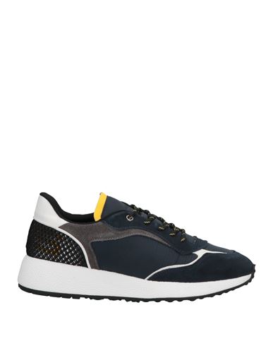 Cesare Paciotti 4us Man Sneakers Midnight Blue Size 7 Soft Leather, Nylon