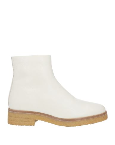 The Row Woman Ankle Boots White Size 9 Goat Skin