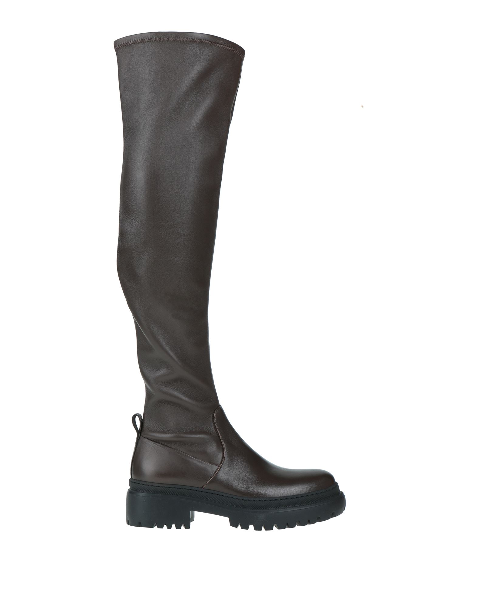 Brunello Cucinelli Knee Boots In Dark Brown | ModeSens