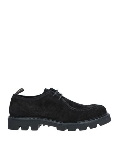 Fabi Man Lace-up Shoes Black Size 12 Soft Leather