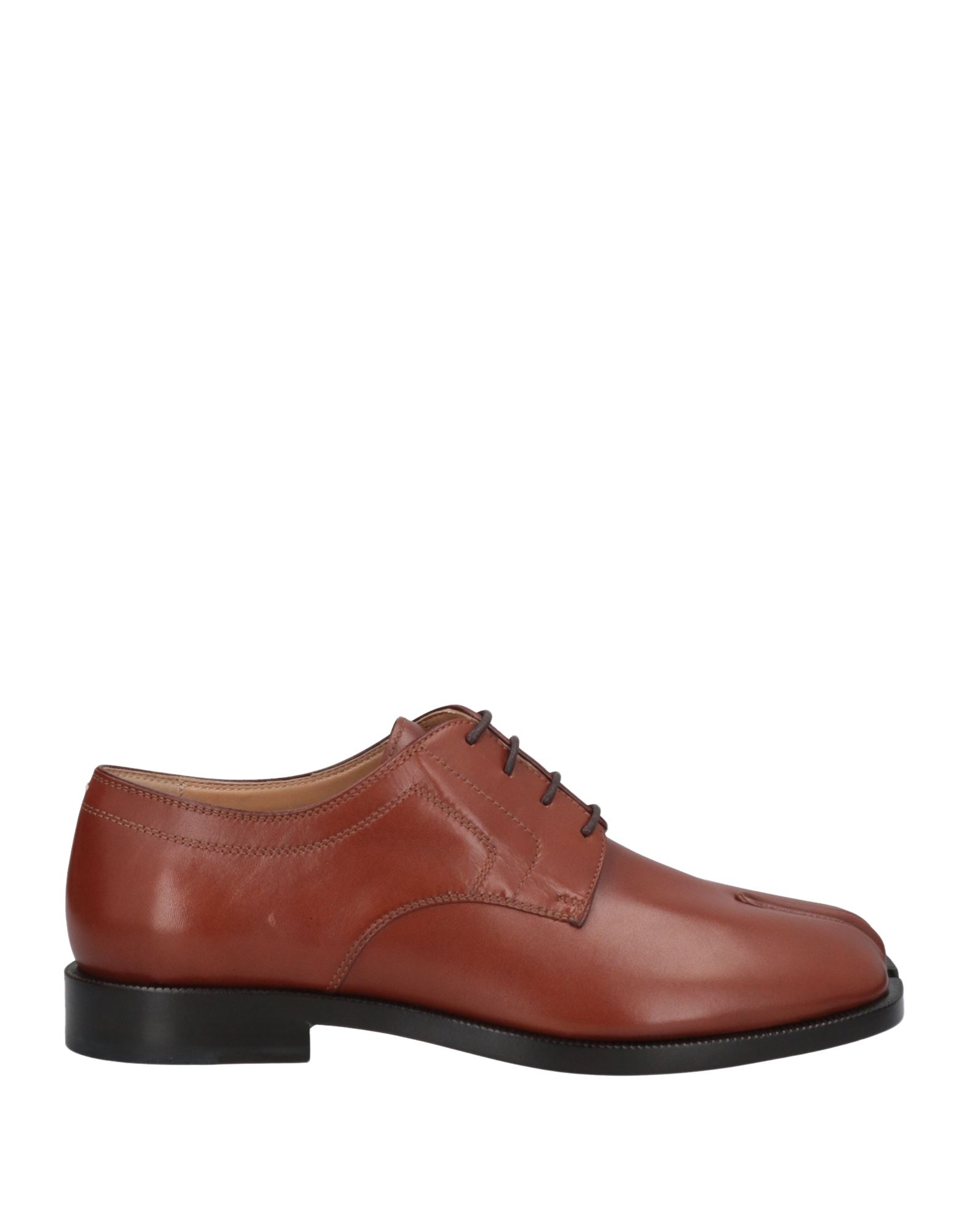 Maison Margiela Tabi-toe Lace-up Shoes In Tan