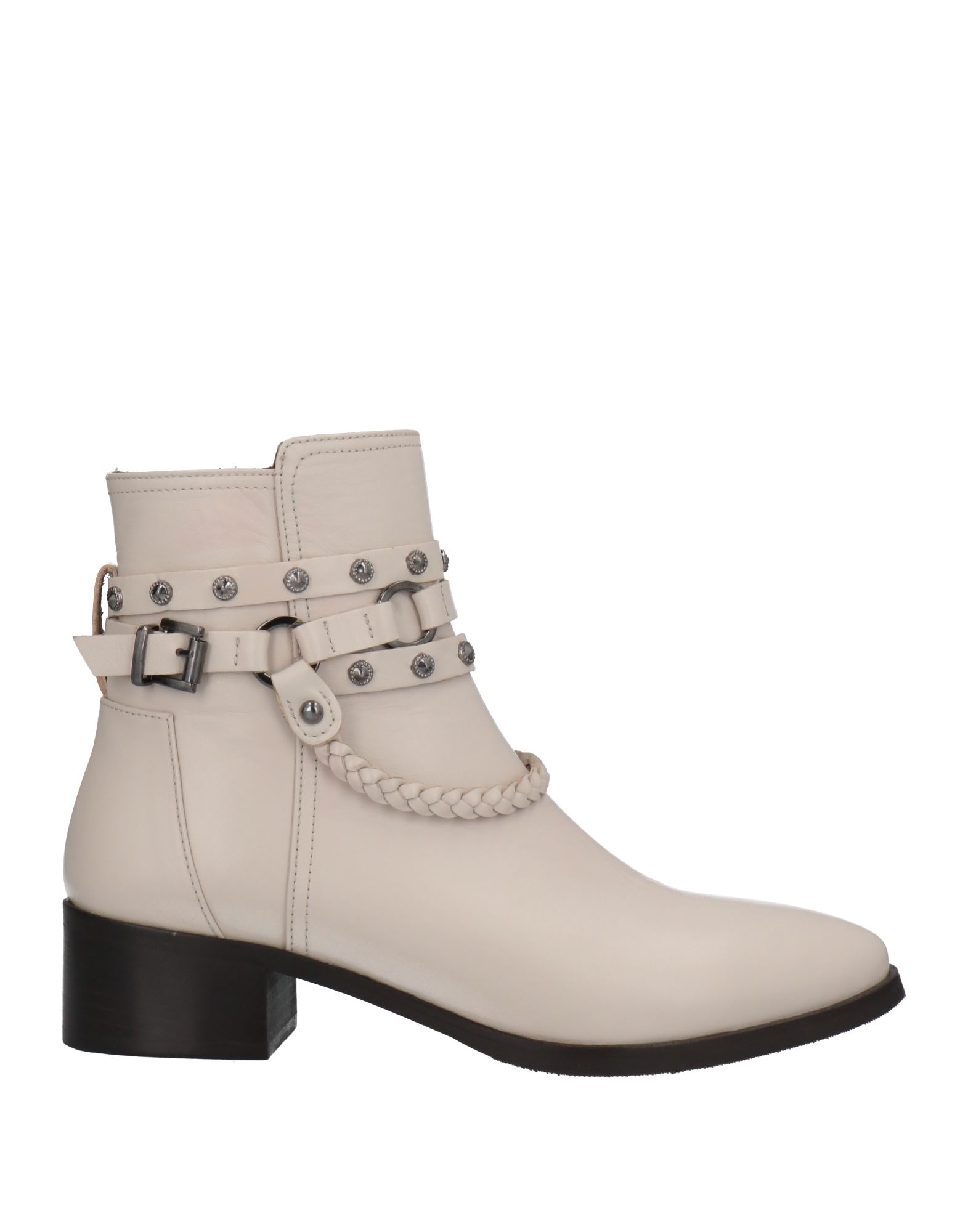 Albano Ankle Boots In Ivory