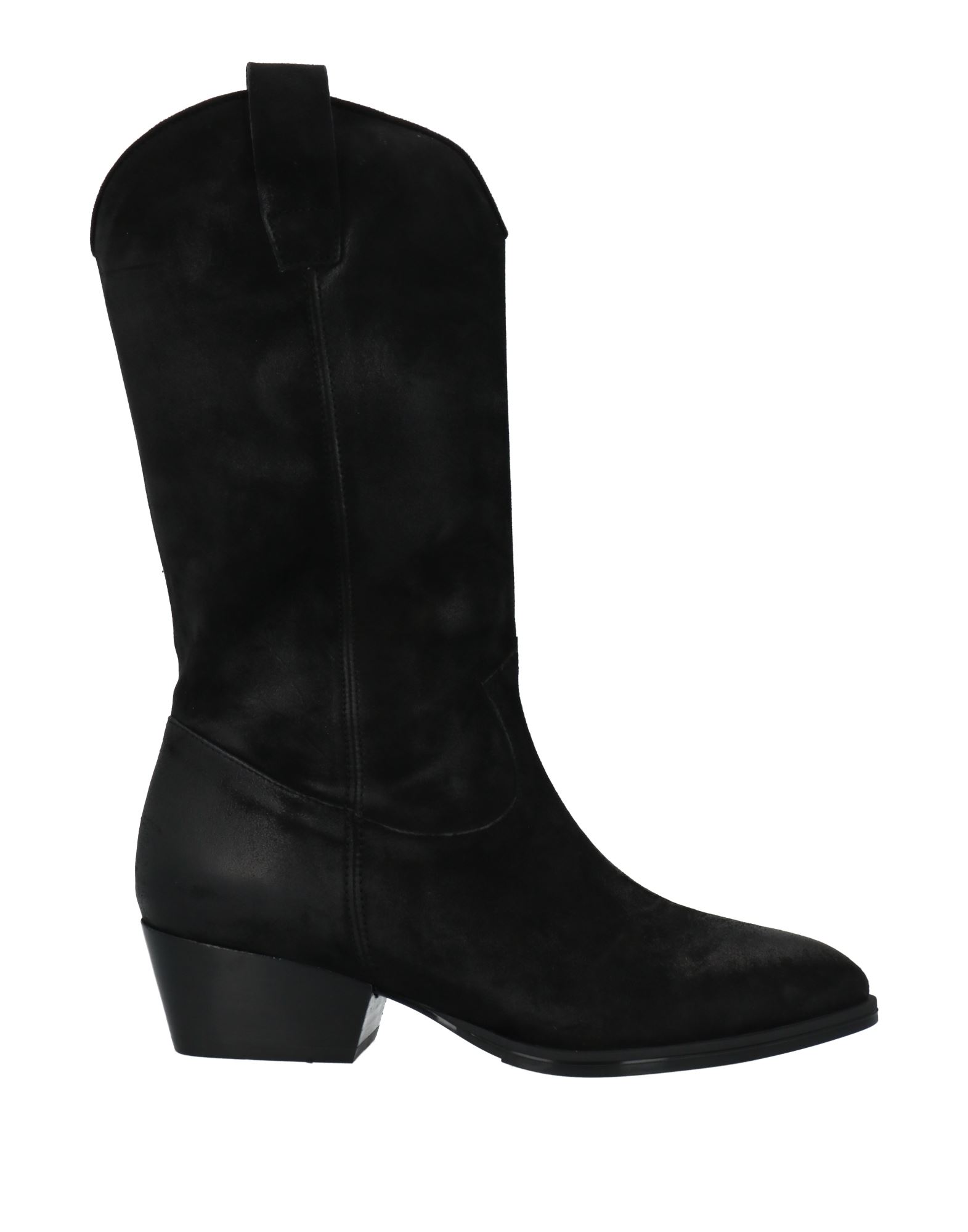 Shop Lorenzo Mari Woman Boot Black Size 6 Leather