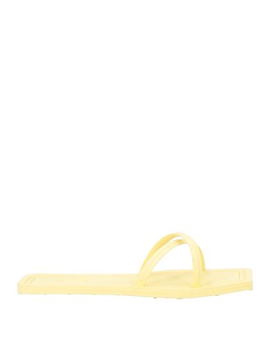 Shop Carlotha Ray Woman Sandals Yellow Size 7-8 Rubber