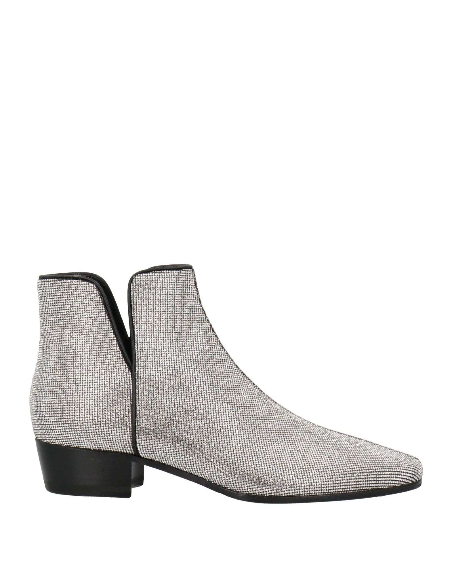 Santoni Ankle Boots In Silver