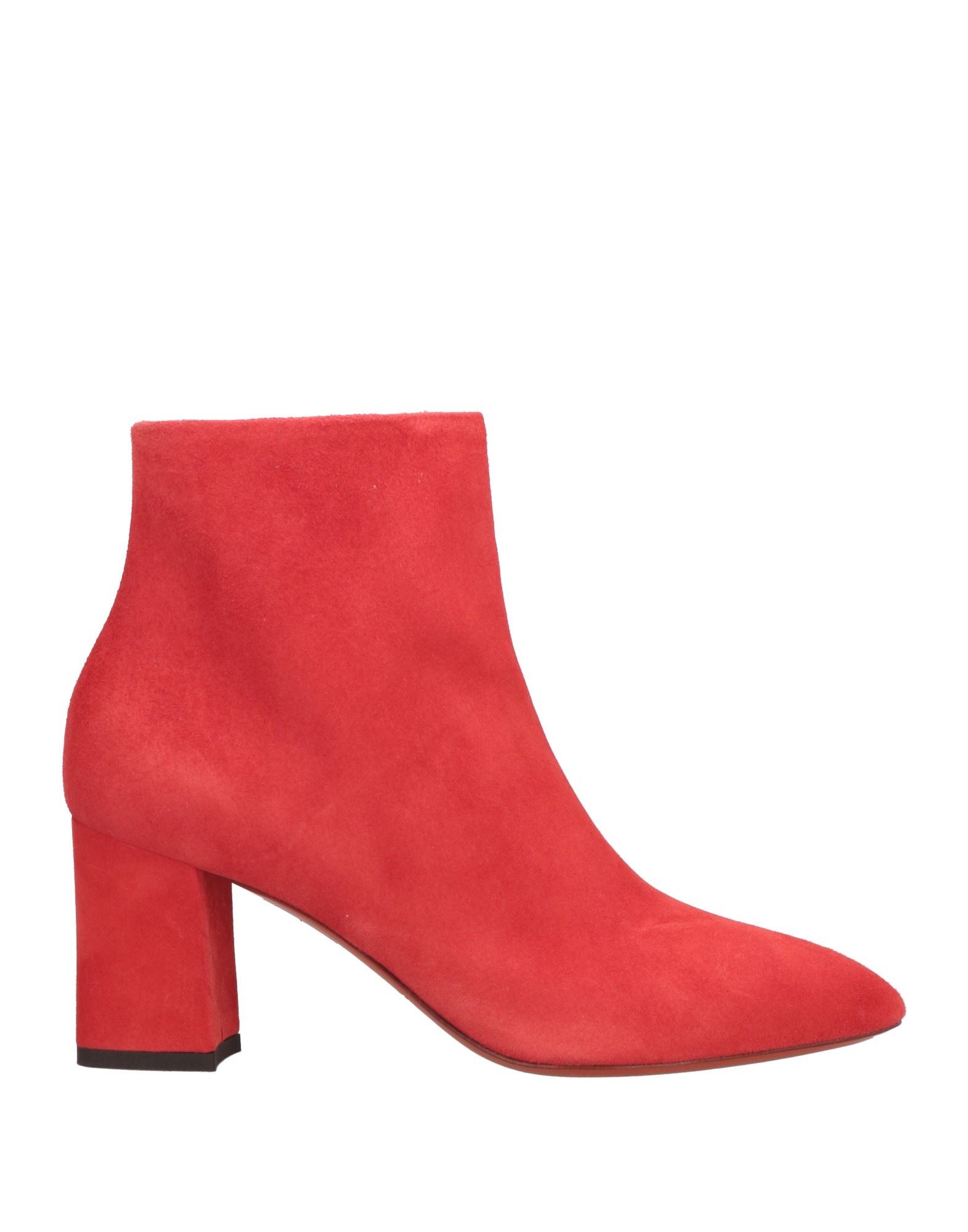 Santoni Ankle Boots In Red
