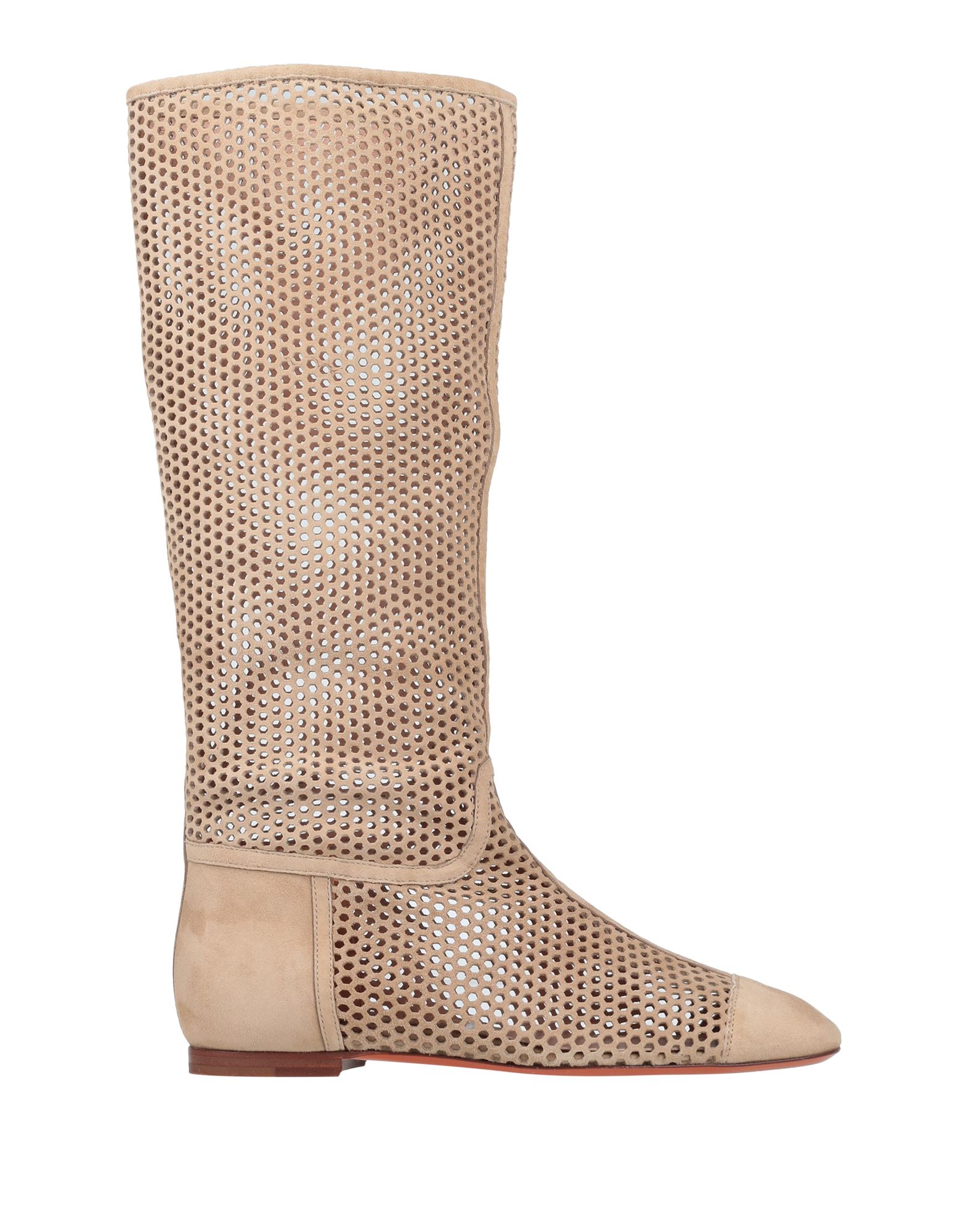 Santoni Knee Boots In Beige