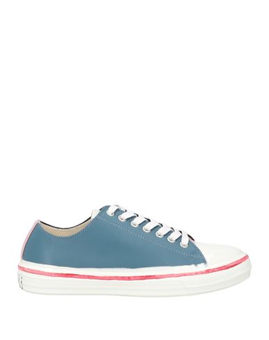 Marni Woman Sneakers Slate Blue Size 6 Leather