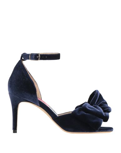 Custommade Woman Sandals Navy Size 8 Textile Fibers In Navy